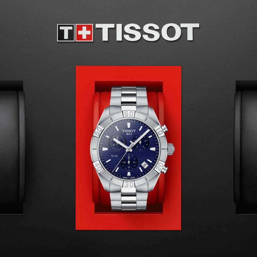 Tissot PR 100 Sport Gent Chronograph Blau Herrenuhr-T101.617.11.041.00