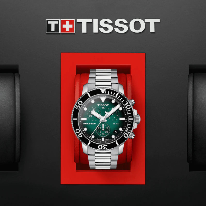 Tissot Seastar 1000 Quartz Chronograph Grün-T120.417.11.091.01