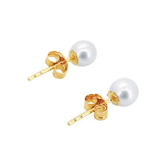 Perlen Ohrstecker Gelbgold 4-4.5 mm für Damen - GPG-445