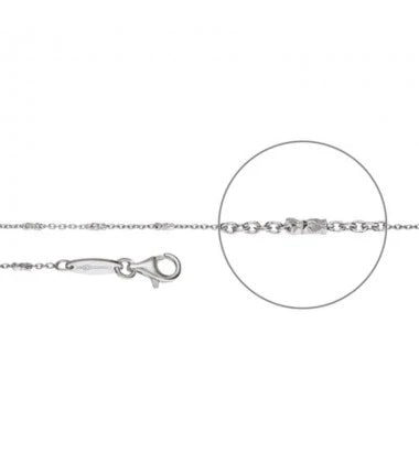 Der Kettenmacher Ankerkette Mit Zwischenelementen Diamantiert - Silber Kette - A5