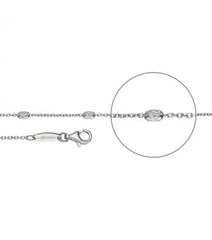 Der Kettenmacher Ankerkette Ovaline Diamantiert - Silber Kette - A4