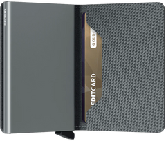 Secrid Slimwallet Carbon Cool Grey mit Gravur- SCa-Cool Grey