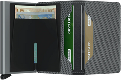 Secrid Slimwallet Carbon Cool Grey mit Gravur- SCa-Cool Grey