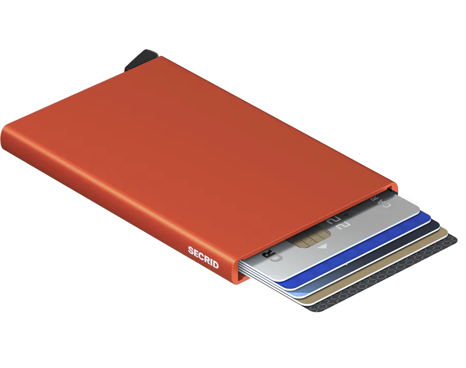 Secrid Cardprotector Orange mit Gravur - C-Orange