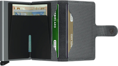 Secrid Miniwallet CARBON COOL GREY mit Gravur - MCa-Cool Grey