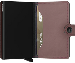 Secrid Miniwallet MATTE ROSE mit Gravur  - MM-Rose