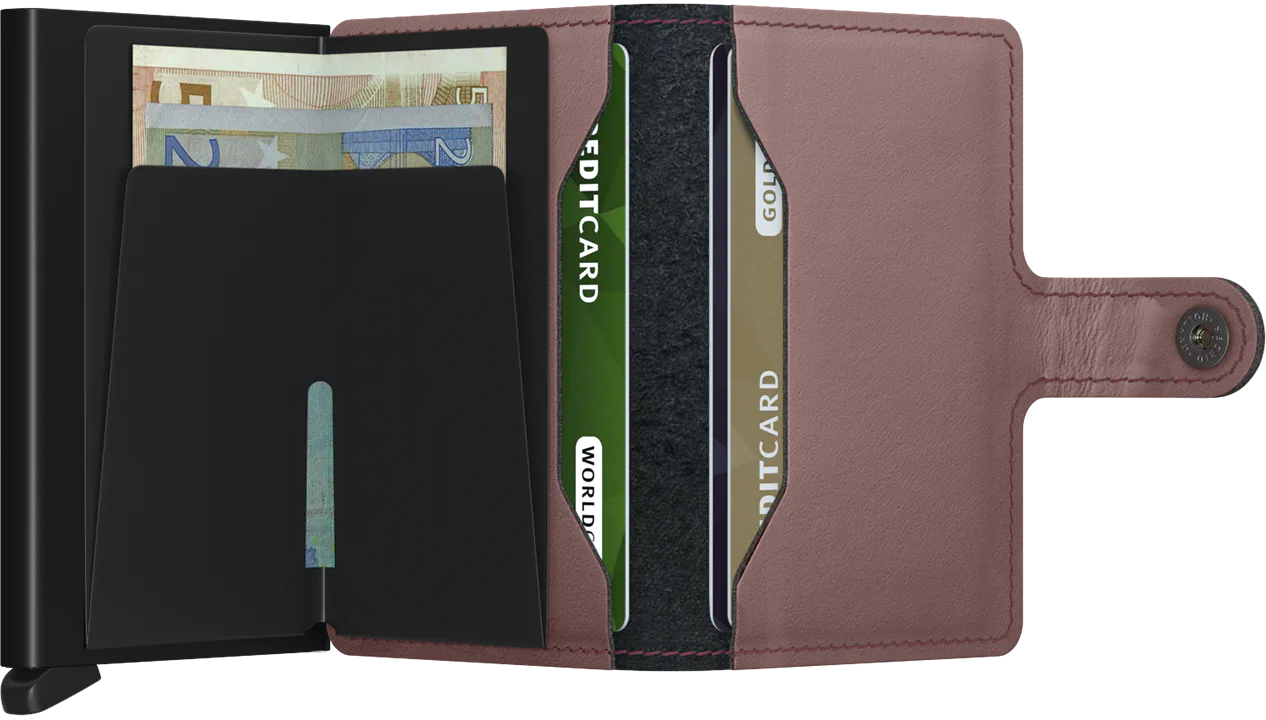 Secrid Miniwallet MATTE ROSE mit Gravur  - MM-Rose