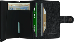 Secrid Miniwallet Veg Black-Black mit Gravur - MVg-Black-Black