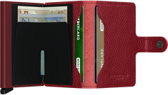 Secrid Miniwallet Veg Rosso Bordeaux mit Gravur - MVg-Rosso-Bordeaux